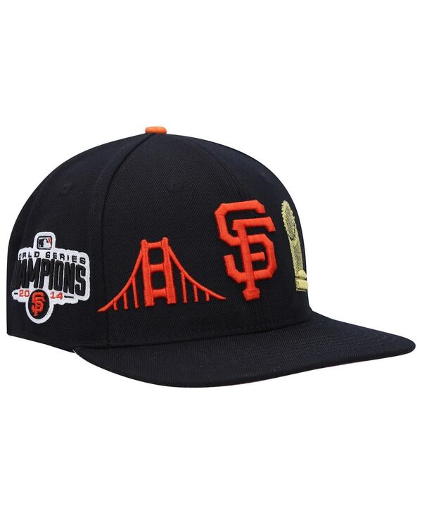 【送料無料】 プロスタンダード メンズ 帽子 アクセサリー Men's Black San Francisco Giants Double City Pink Undervisor Snapback Hat Black