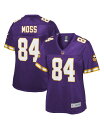  ファナティクス レディース シャツ トップス Women's Branded Randy Moss Purple Minnesota Vikings Retired Player Replica Jersey Purple