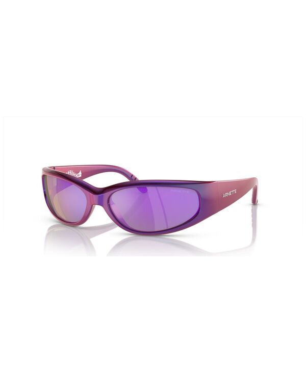 ̵ ͥå  󥰥饹 ꡼ Men's Catfish Sunglasses Mirror AN4302 Iridescent Blue, Violet