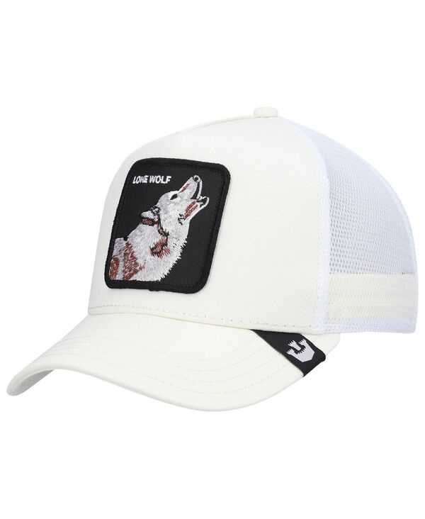 グーリン ブラザーズ 【送料無料】 グーリンブラザーズ メンズ 帽子 アクセサリー Men's White The Lone Wolf Trucker Adjustable Hat White