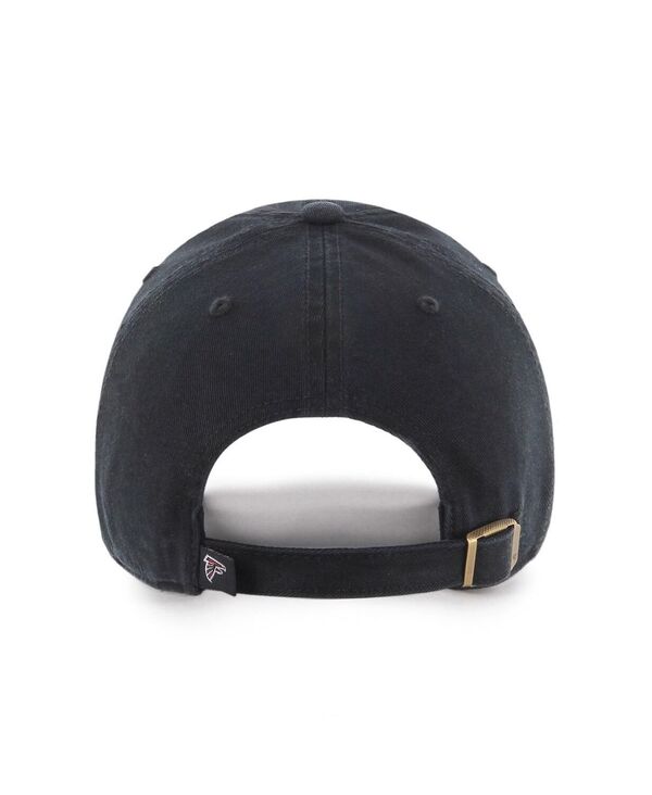 【送料無料】 47ブランド メンズ 帽子 アクセサリー Men's '47 Black Atlanta Falcons Clean Up Script Adjustable Hat Black 3