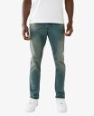 トゥルーレリジョン 【送料無料】 トゥルーレリジョン メンズ デニムパンツ ジーンズ ボトムス Men's Rocco Flap Big T Skinny Jeans Lightning Medium Wash