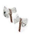 yz }[x Y JtX{^ ANZT[ Men's 3D Stormbreaker Cufflinks Silver