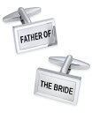 yz [i Tbg Y JtX{^ ANZT[ Sutton by Men's Silver-Tone Father of the Bride Cuff Links Silver