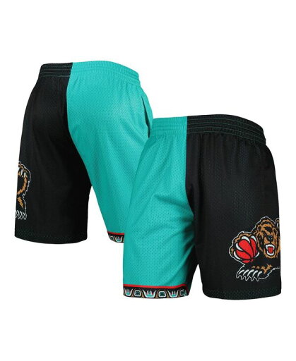 【送料無料】 ミッチェル&ネス メンズ ハーフパンツ・ショーツ ボトムス Men's Turquoise Black Vancouver Grizzlies Hardwood Classics 1998 Split Swingman Shorts Turquoise, Black 【送料無料】 ミッチェル&ネス メンズ ハーフパンツ・ショーツ ボトムス Men's Turquoise Black Vancouver Grizzlies Hardwood Classics 1998 Split Swingman Shorts Turquoise, Black