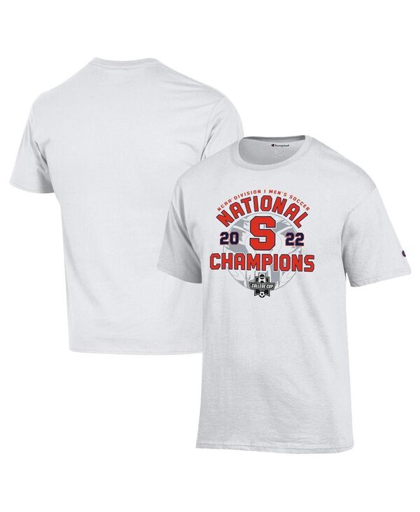 ̵ ԥ  T ȥåץ Men's White Syracuse Orange 2022 NCAA Men's Soccer National Champions Locker Room T-shirt White