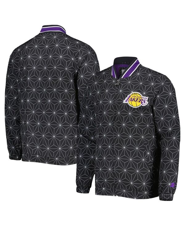 【送料無料】 スターター メンズ ジャケット・ブルゾン アウター Men's Black Los Angeles Lakers In-Field Play Fashion Satin Full-Zip Varsity Jacket Black