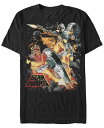 【送料無料】 フィフスサン メンズ Tシャツ トップス Men's Star Wars Force Hunter Short Sleeve T-Shirt Black