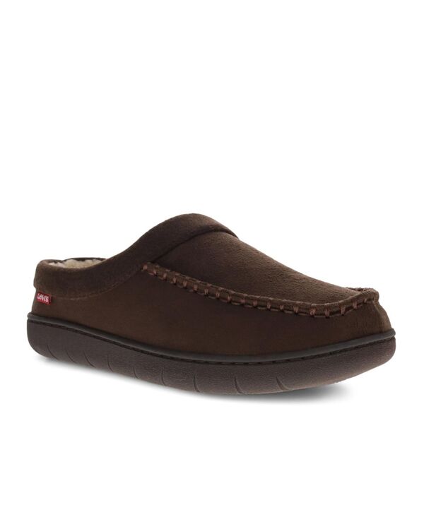 楽天ReVida 楽天市場店【送料無料】 リーバイス メンズ サンダル シューズ Men's Victor Memory Foam Clog Slippers Brown