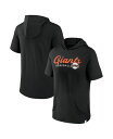  ファナティクス メンズ パーカー・スウェット フーディー アウター Men's Branded Black San Francisco Giants Offensive Strategy Short Sleeve Pullover Hoodie Black