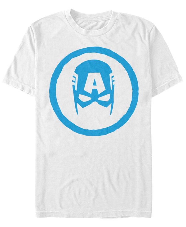 【送料無料】 フィフスサン メンズ Tシャツ トップス Marvel Men 039 s Comic Collection Classic Captain America Mask Short Sleeve T-Shirt White