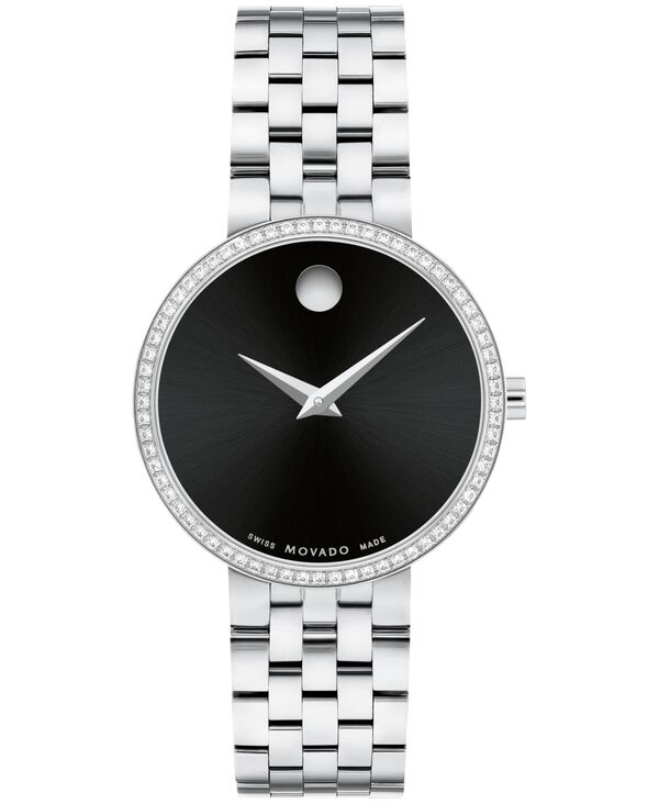 モバド 【送料無料】 モバド レディース 腕時計 アクセサリー Women's Museum Classic Swiss Quartz Silver-Tone Stainless Steel Watch 30mm Silver-Tone