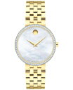 モバド 【送料無料】 モバド レディース 腕時計 アクセサリー Women's Museum Classic Swiss Quartz Yellow Physical Vapour Deposition (PVD) Watch 30mm Gold-Tone