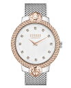 【送料無料】 ヴェルサス ヴェルサーチ レディース 腕時計 アクセサリー Women's Mouffetard Two Hand Silver-Tone Stainless Steel Watch 38mm Silver-Tone(2)