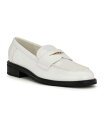 【送料無料】 ナインウェスト レディース スリッポン ローファー シューズ Women 039 s Seeme Slip-On Round Toe Casual Loafers White Patent