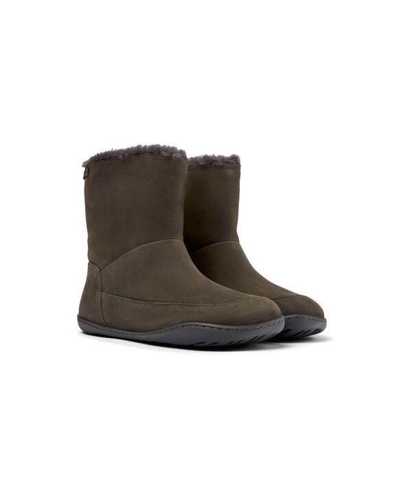 カンペール ブーツ レディース 【送料無料】 カンペール レディース ブーツ・レインブーツ シューズ Women's Peu Cami Boots Dark grey