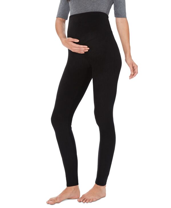 yz NhhbY fB[X MX {gX Women's Stretch Fleece Maternity Leggings Black