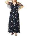 yz Li fB[X s[X gbvX Women's Plus Size Embroidered Evening Gown Midnight meadow