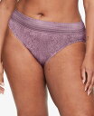 【送料無料】 ワーナーズ レディース パンツ アンダーウェア Warners&reg; No Pinching No Problems&reg; Dig-Free Comfort Waist with Lace Microfiber Hi-Cut 5109 Orchid Haze