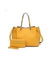 【送料無料】 MKFコレクション レディース ハンドバッグ バッグ Kane Women 039 s Satchel Bag with Wallet by Mia K Yellow