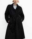 マンゴ 【送料無料】 マンゴ レディース ジャケット・ブルゾン アウター Women's Handmade Belt Wool Coat Black