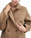 マンゴ 【送料無料】 マンゴ レディース ジャケット・ブルゾン アウター Women's Handmade Oversized Wool Coat Medium Brown