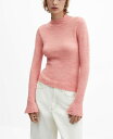 【送料無料】 マンゴ レディース ニット セーター アウター Women 039 s Knitted Cropped Sweater Pink