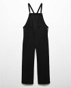 【送料無料】 マンゴ レディース カジュアルパンツ ボトムス Women's Maternity Denim Dungarees Black Denim