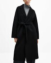 マンゴ 【送料無料】 マンゴ レディース ジャケット・ブルゾン アウター Women's Belt Handmade Coat Black