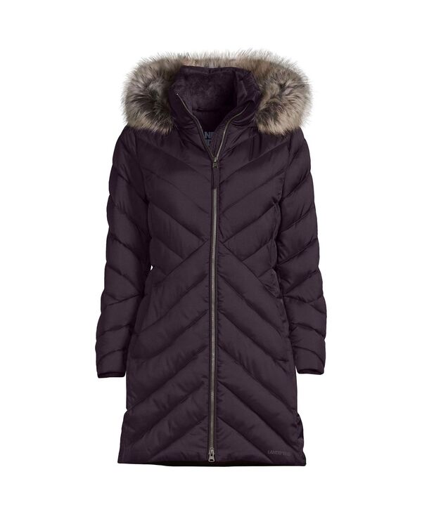 ランズエンド レディース アウター ジャケット・ブルゾン コート フリース Lands' End Women's Insulated Cozy Fleece Lined Winter Coat Black ブラック