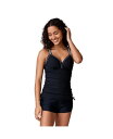 【送料無料】 フリー カントリー レディース トップのみ 水着 Women's Track Stripe Tankini Top Black(4)