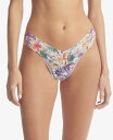 【送料無料】 ハンキーパンキー レディース パンツ アンダーウェア Low-Rise Printed Lace Thong Still Blooming