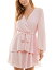 【送料無料】 シティー スタジオ レディース ワンピース トップス Juniors' Surplice-Neck Fit & Flare Dress Light Pink