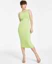 【送料無料】 バースリー レディース ワンピース トップス Women 039 s Side-Cutout Sleeveless Knit Midi Dress Created for Macy 039 s Spring Lime