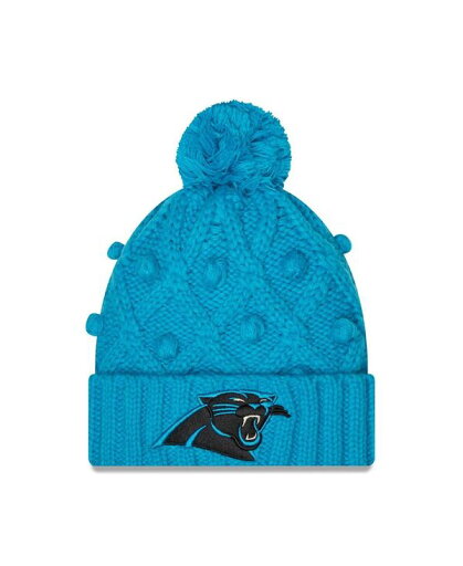 【送料無料】 ニューエラ レディース 帽子 アクセサリー Women's Blue Carolina Panthers Toasty Cuffed Knit Hat with Pom Blue 【送料無料】 ニューエラ レディース 帽子 アクセサリー Women's Blue Carolina Panthers Toasty Cuffed Knit Hat with Pom Blue