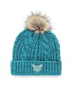【送料無料】 47ブランド レディース 帽子 アクセサリー Women's Teal Charlotte Hornets Meeko Cuffed Knit Hat with Pom Teal