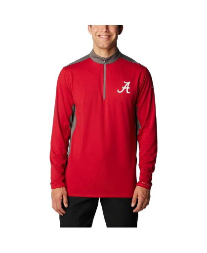 【送料無料】 コロンビア メンズ パーカー・スウェット アウター Men's Crimson Alabama Crimson Tide Tech Trail Omni-Shade Quarter-Zip Sweatshirt Crimson 【送料無料】 コロンビア メンズ パーカー・スウェット アウター Men's Crimson Alabama Crimson Tide Tech Trail Omni-Shade Quarter-Zip Sweatshirt Crimson