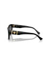 【送料無料】 ヴェルサーチ メンズ サングラス・アイウェア アクセサリー Men's Low Bridge Fit Sunglasses VE4457F Black 3