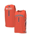 yz A_[A[}[ Y Vc gbvX Men's #1 Orange Auburn Tigers Replica Basketball Jersey Orange