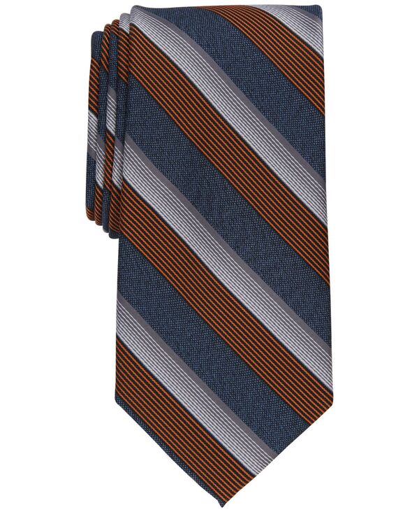 yz y[GX Y lN^C ANZT[ Men's Preston Classic Stripe Tie Orange