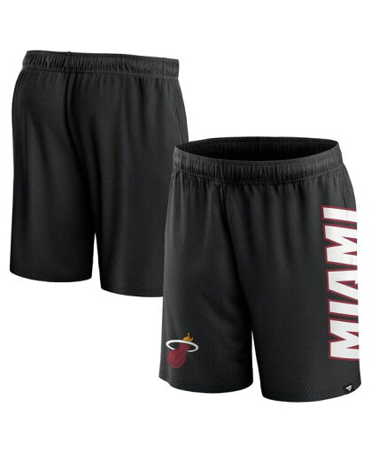 【送料無料】 ファナティクス メンズ ハーフパンツ・ショーツ ボトムス Men's Branded Black Miami Heat Post Up Mesh Shorts Black 【送料無料】 ファナティクス メンズ ハーフパンツ・ショーツ ボトムス Men's Branded Black Miami Heat Post Up Mesh Shorts Black