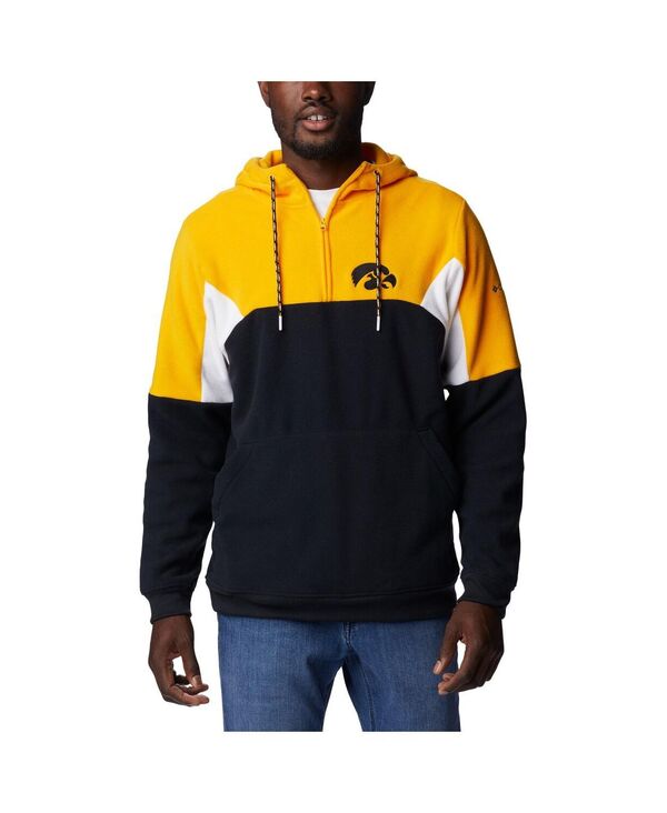 【送料無料】 コロンビア メンズ パーカー・スウェット フーディー アウター Men's Black Iowa Hawkeyes Lodge Quarter-Zip Hoodie Black