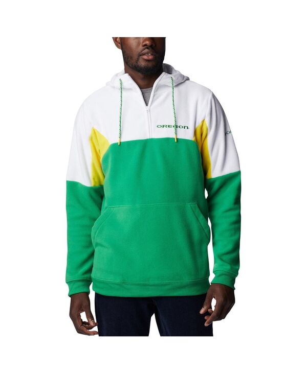 【送料無料】 コロンビア メンズ パーカー・スウェット フーディー アウター Men's Green Oregon Ducks Lodge Quarter-Zip Hoodie Green