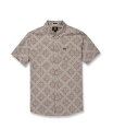 【送料無料】 ボルコム メンズ シャツ トップス Men's Throwing Star Short Sleeves Shirt Tower Gray