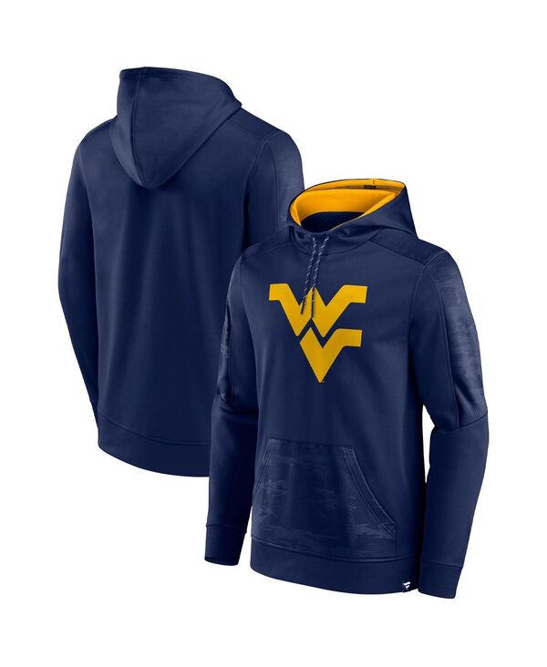 【送料無料】 ファナティクス メンズ パーカー・スウェット アウター Men's Branded Navy West Virginia Mountaineers On The Ball Pullover Hoodie Navy