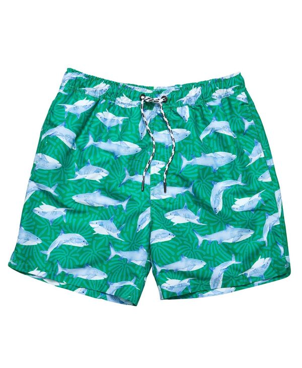 【送料無料】 スナッパーロック メンズ ハーフパンツ・ショーツ 水着 Men's Reef Shark Swim Short Green