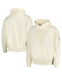 【送料無料】 プロスタンダード メンズ パーカー・スウェット フーディー アウター Men's Saquon Barkley Cream New York Giants Player Name and Number Pullover Hoodie Cream