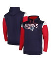【送料無料】 プロファイル メンズ パーカー・スウェット フーディー アウター Men's Navy New England Patriots Big and Tall Trench Battle Pullover Hoodie Navy