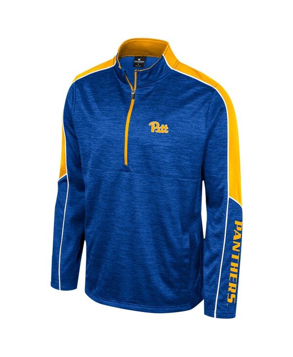 コロシアム メンズ アウター ジャケット・ブルゾン Colosseum Men's Royal Pitt Panthers Marled Half-Zip Jacket
