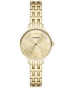 yz XJ[Q fB[X rv ANZT[ Women's Anita Lille Three Hand Gold-Tone Stainless Steel Watch 30mm Gold-Tone